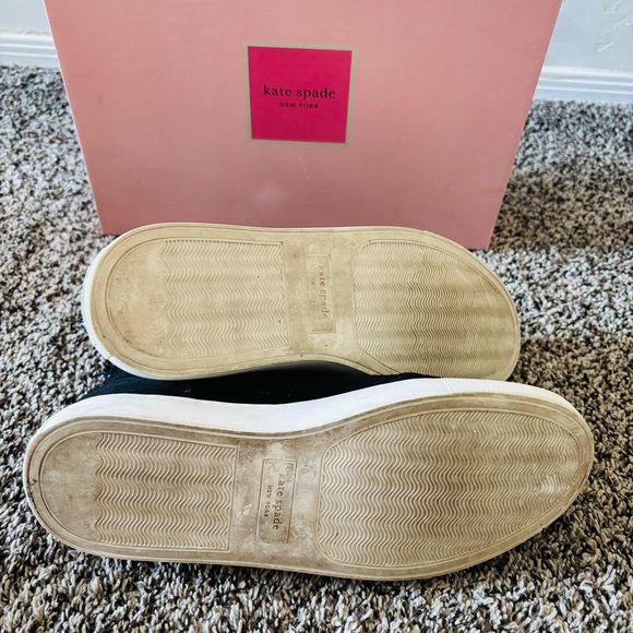 Kate Spade Harper Suede Black High-Top Women's Sneakers - Picture 6 of 6